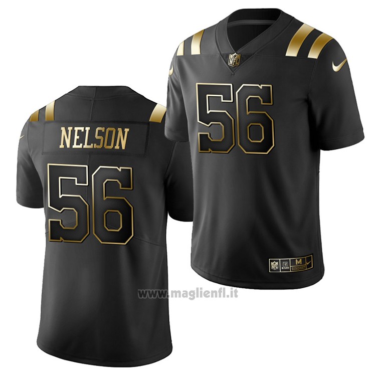 Maglia NFL Limited New England Patriots Quenton Nelson Golden Edition Nero